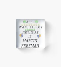 Birthday Freeman Acrylic Block