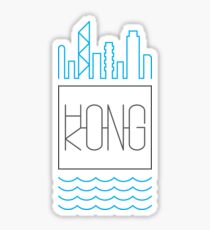 Hong Kong - City Skyline colour Sticker