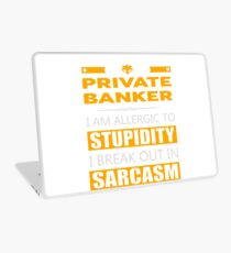 PRIVATE BANKER - SARCASM TEES AND HOODIE Laptop Skin