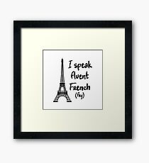 Fluent French Framed Print