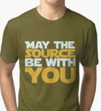 May The Source Be With You Tri-blend T-Shirt