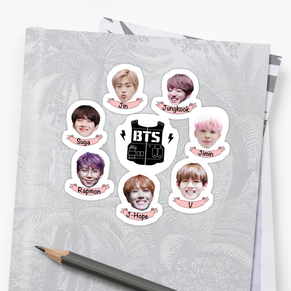 bts sticker by baekgie29 redbubble