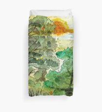 Bluegums and Black Wattles Duvet Cover