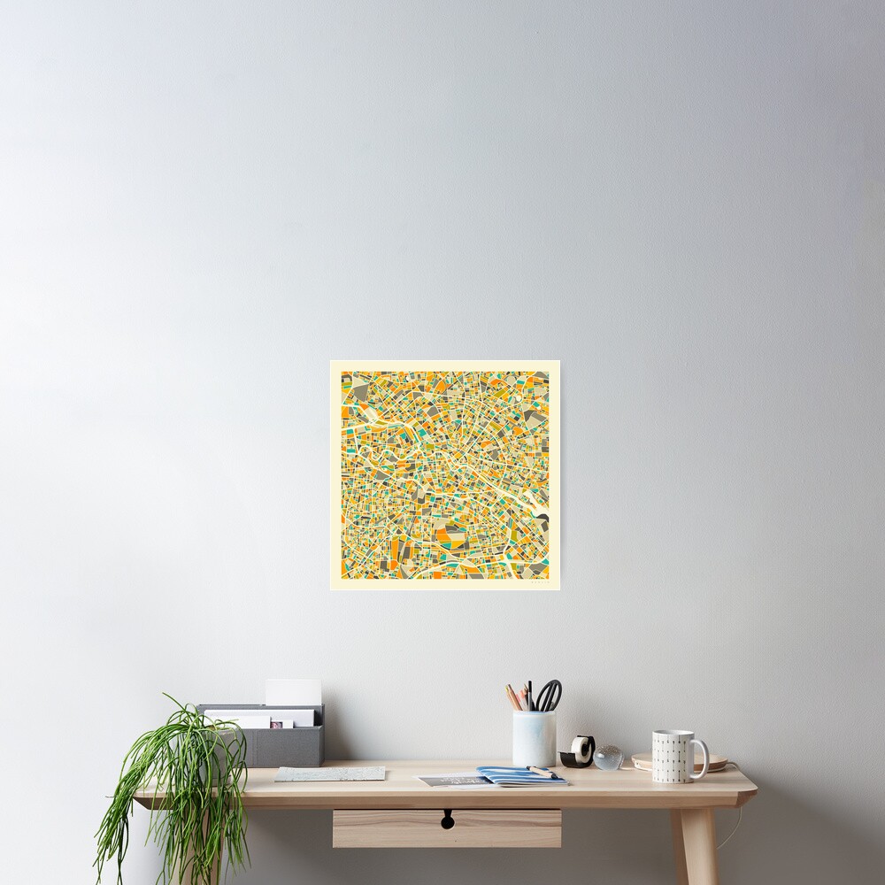 BERLIN MAP Poster