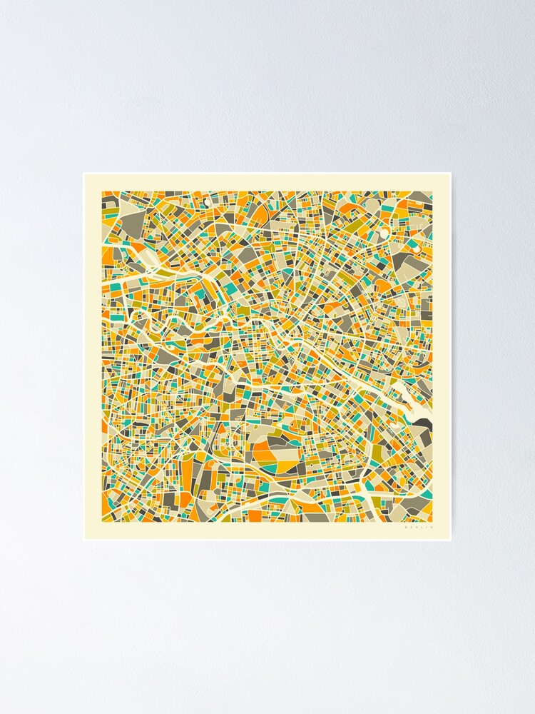 Alternate view of BERLIN MAP Poster