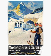 Montreux-Berner Oberland Schweiz Poster