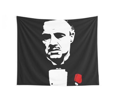 The Godfather Flower Wall Tapestry