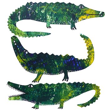 Artwork thumbnail, Crocodiles by Helen-Houghton