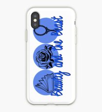 Beauty and the Beast (blue logo) iPhone Case
