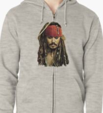 Captain Jack Sparrow Zipped Hoodie