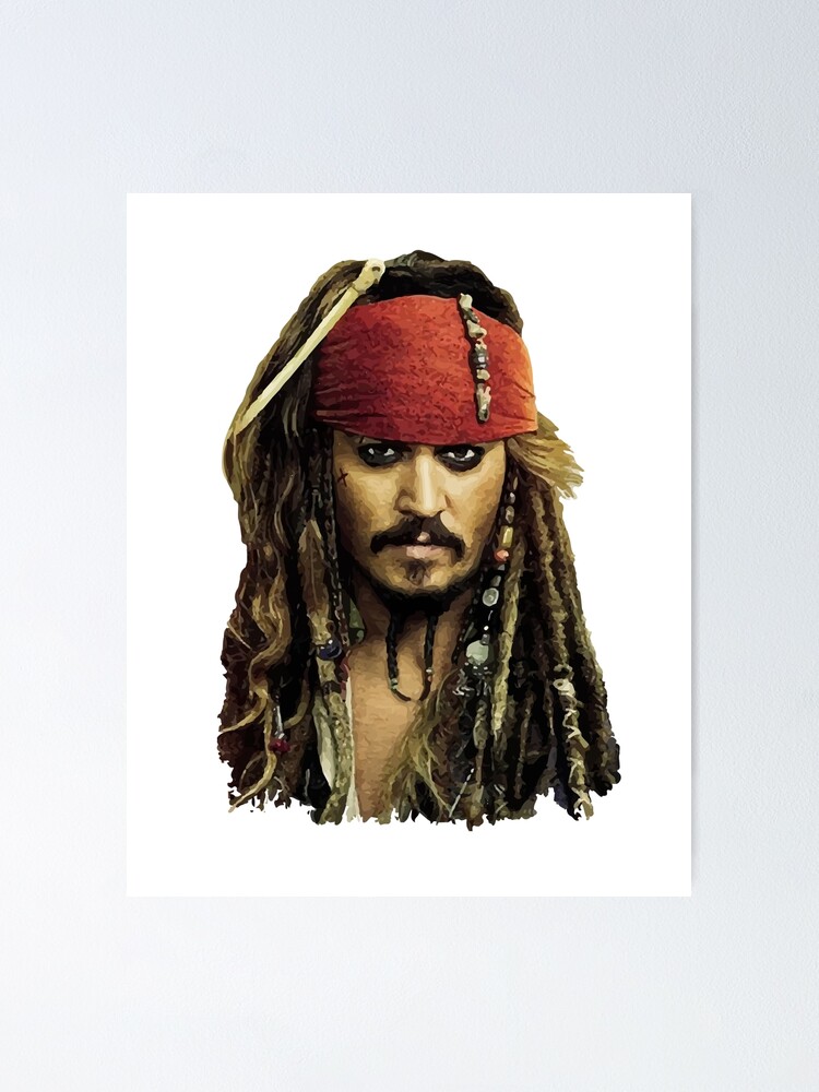 Captain Jack Sparrow Poster By Sg357 Redbubble 7650