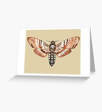 Death's-head hawk moth Greeting Card