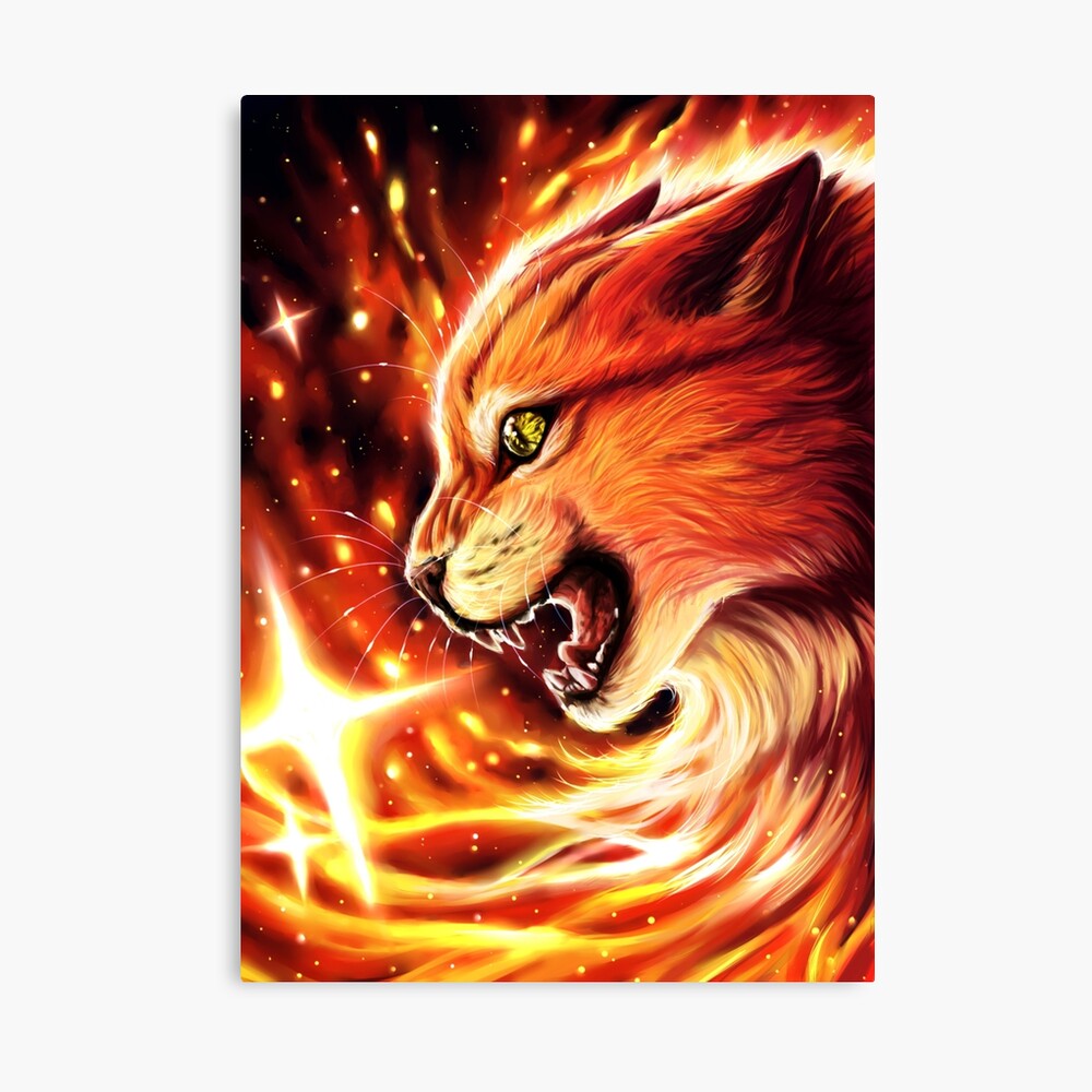 Fire Star Canvas Print