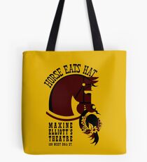 Horse eats hat Tote Bag