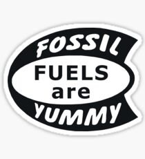 Fossil Fuels are Yummy Vintage Sticker
