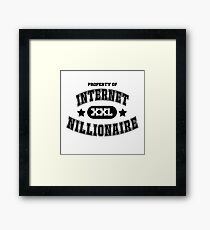 Internet Nillionaire Framed Print
