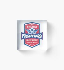 1991 Worldwide Fighting Championship Acrylic Block