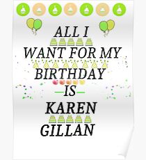 Birthday Gillan Poster