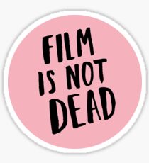 Film is not dead (pink) Sticker