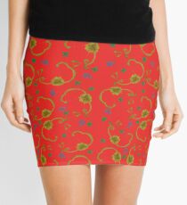 Paisleys and Flowers Mini Skirt