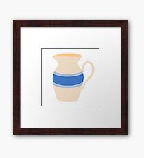 Stoneware Milk Pitcher Framed Print