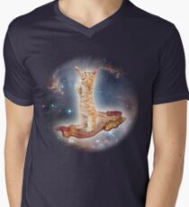 Cats in Space Men's V-Neck T-Shirt