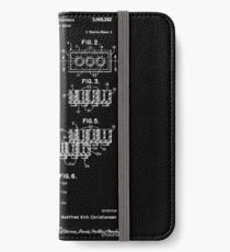 Lego Brick Patent 1958 iPhone Flip-Case/Hülle/Klebefolie