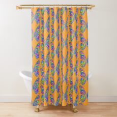 #DeepDream Motley Butterfly Shower Curtain