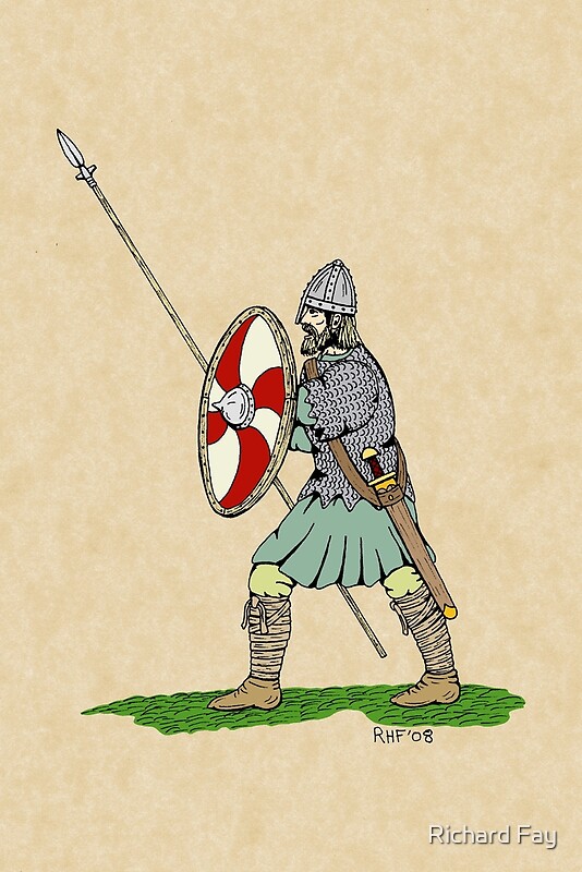 Viking and Saxon warriors in mortal duel Viking art
