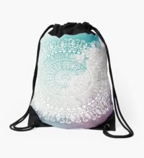 RAINBOW CHIC MANDALA Drawstring Bag