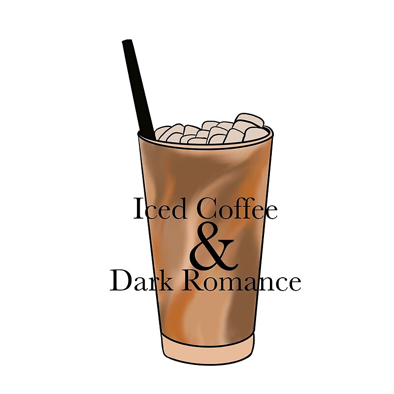 Iced Coffee And Dark Romance Sticker By Wingsanddaggers Redbubble