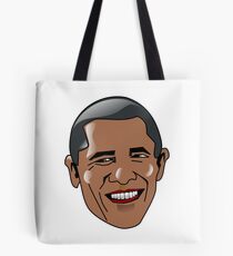 Obama Cartoon Face Tote Bag