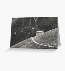 HILLSIDE HUT Grußkarte