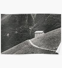 HILLSIDE HUT Poster