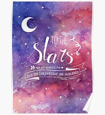 To the stars ACOMAF Quote Poster