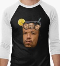 Just Some Ice Tea and Ice Cubes Tshirt design Men's Baseball ¾ T-Shirt