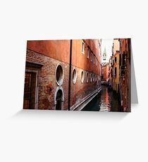 Impressions of Venice – Palaces and Side Canals Greeting Card