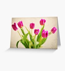 Cheerful Tulips Greeting Card