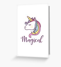 Tarjeta de felicitación Unicornio mágico