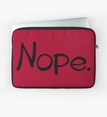 Funda para portátil No, diseño humorístico
