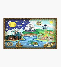Paper Mario Map Photographic Print