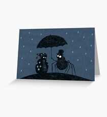 Bugs in the Rain Greeting Card