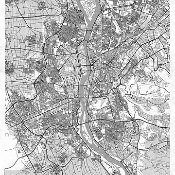 Artwork thumbnail, Cairo Map Line by HubertRoguski