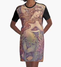 Andersen's Little Mermaid Graphic T-Shirt Dress