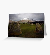 Castlerigg, Nr Keswick, Cumbria. English Lake District. Greeting Card