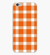 Plaid Persimmon Orange iPhone Case