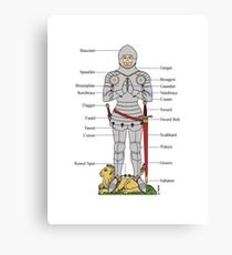 Plate Armour Circa 1430 Canvas Print