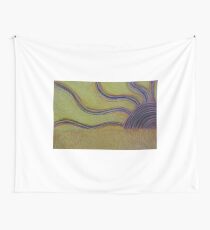 black sun Wall Tapestry