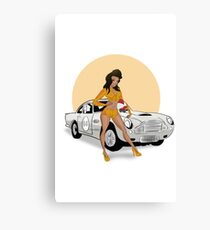 Yasmine's Flag chick Canvas Print