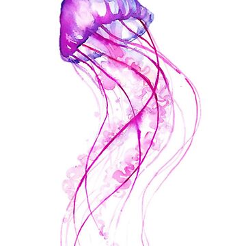 Artwork thumbnail, Watercolor Jellyfish by greekgoddess